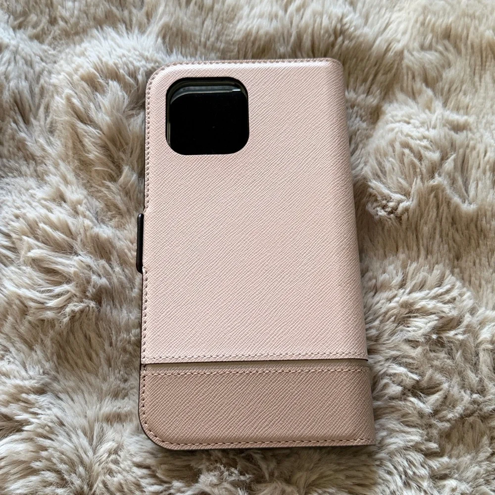 Kate Spade Light pink and Tan Wallet phone case for iPhone 13 Pro Max!! - Picture 5 of 6